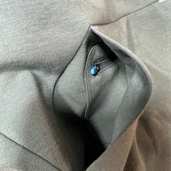 Janji Circuit Knit Hoodie Teal Unisex M/Sm. W/Lg. Running Pockets Wicking - Picture 6 of 9